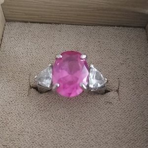 COPY - Magenta Sterling silver ring